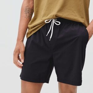 Everlane the renew swim short L black sport shorts liner lined sporty
